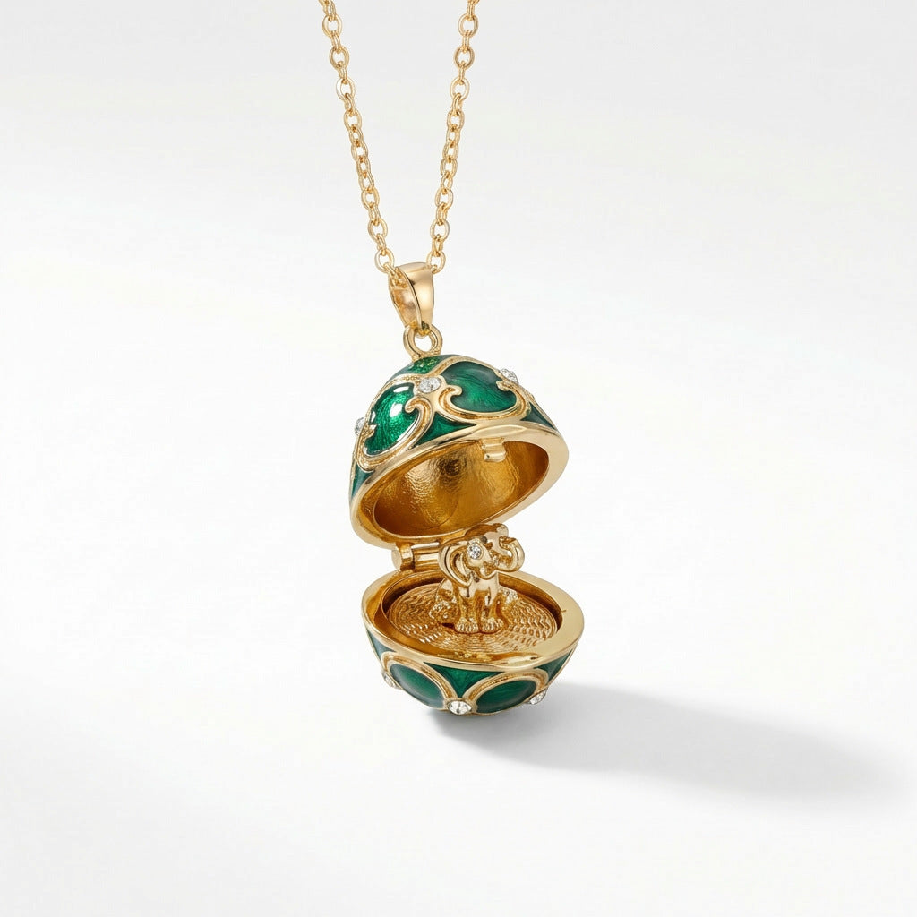Hidden Treasure Surprise Egg Necklace