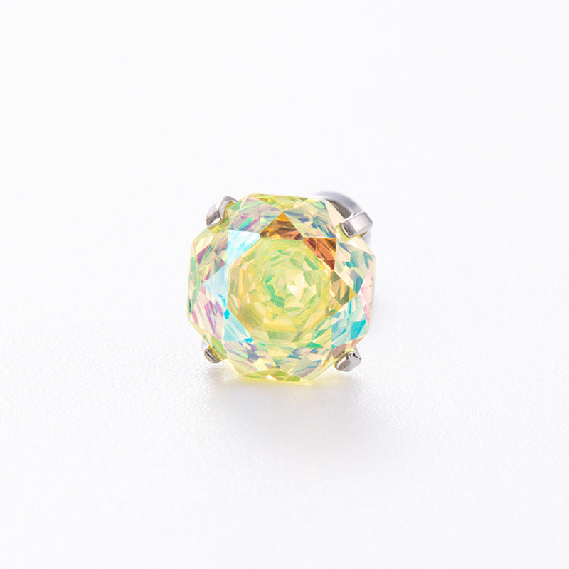 Aurora Rose-Cut CZ Flat Back Tragus Stud