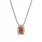Rainbow Tarot Card Pendant Cord Necklace | JFN401