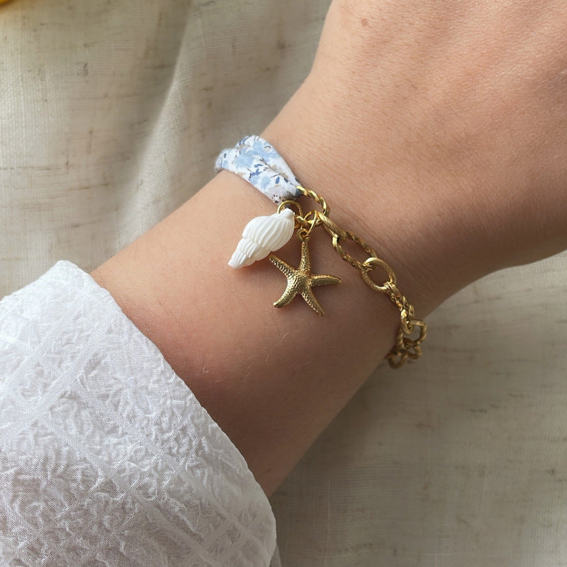 Braided Fruit Charm Half Chain BFF Bracelet