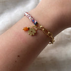 Braided Fruit Charm Half Chain BFF Bracelet