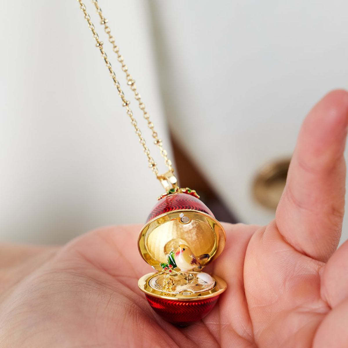 Hidden Treasure Surprise Egg Necklace