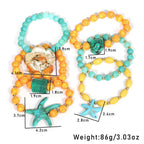 Chunky Flower Starfish Vacation Bracelet