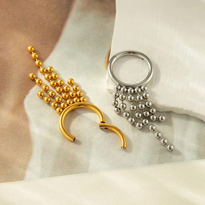 16G Tassel Marquise Hinged Segment Ring