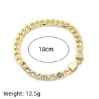 Hip Hop Rhinestone Chain Necklace