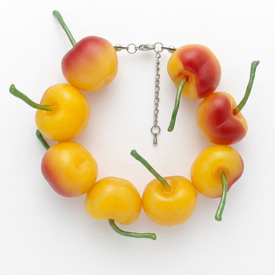 Juicy Orchard Fruit Beaded Bracelet