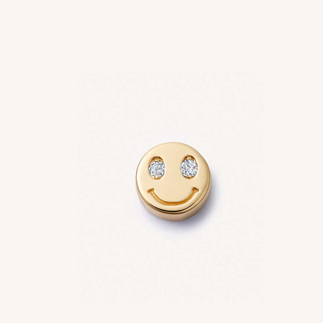 Smiling Emoji Locket Necklace Charm