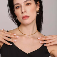 Freshwater Pearl Gold Chain Necklace