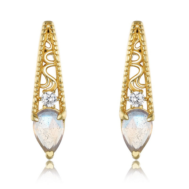 Vintage Lace Labradorite Earrings