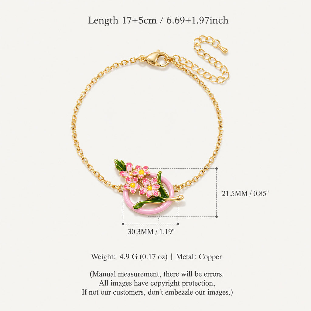 Chrysanthemum Birth Flower Bracelet
