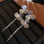 Baroque Large Flower Tassel Exaggerate Earrings