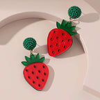 Acrylic Kiwi Fruits Earrings