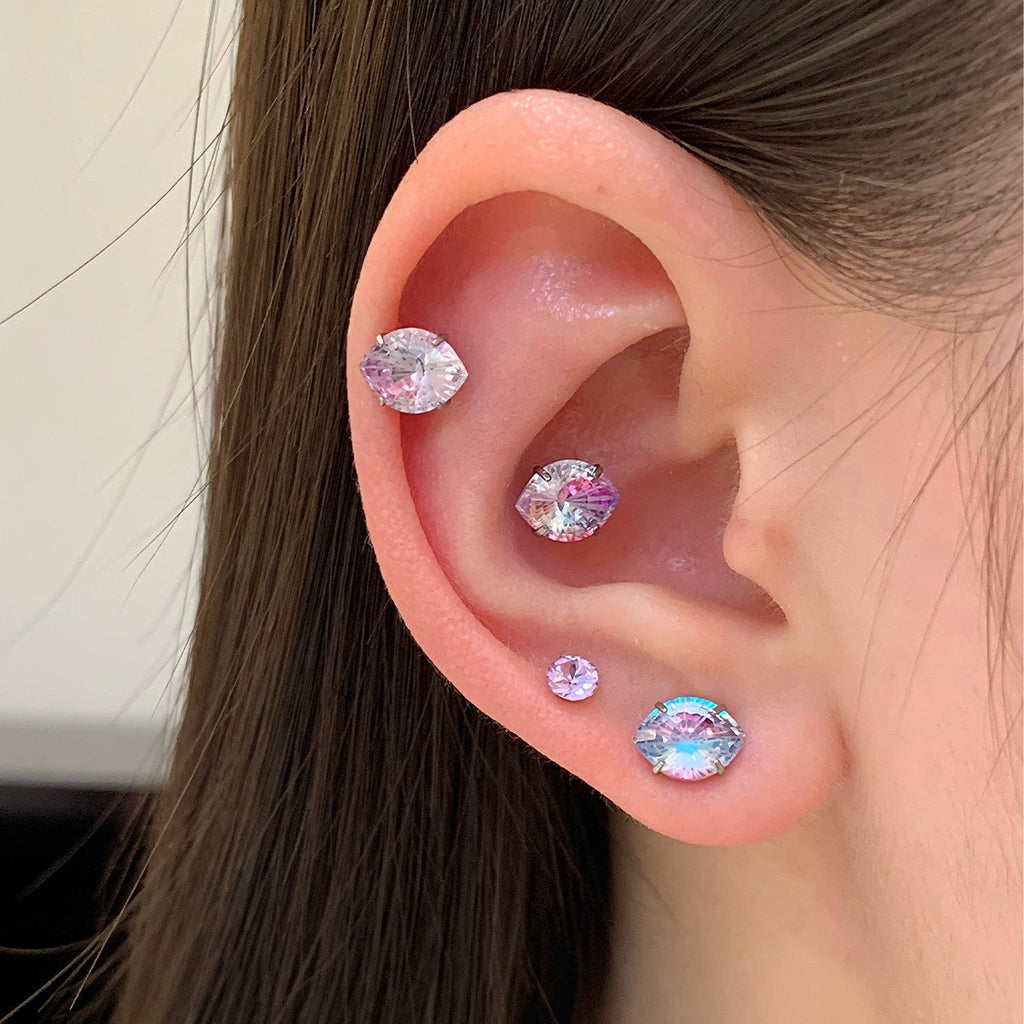 Evil Eye Sparkle Helix Tragus Stud