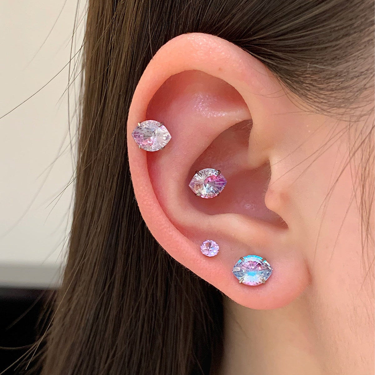 Evil Eye Sparkle Helix Tragus Stud