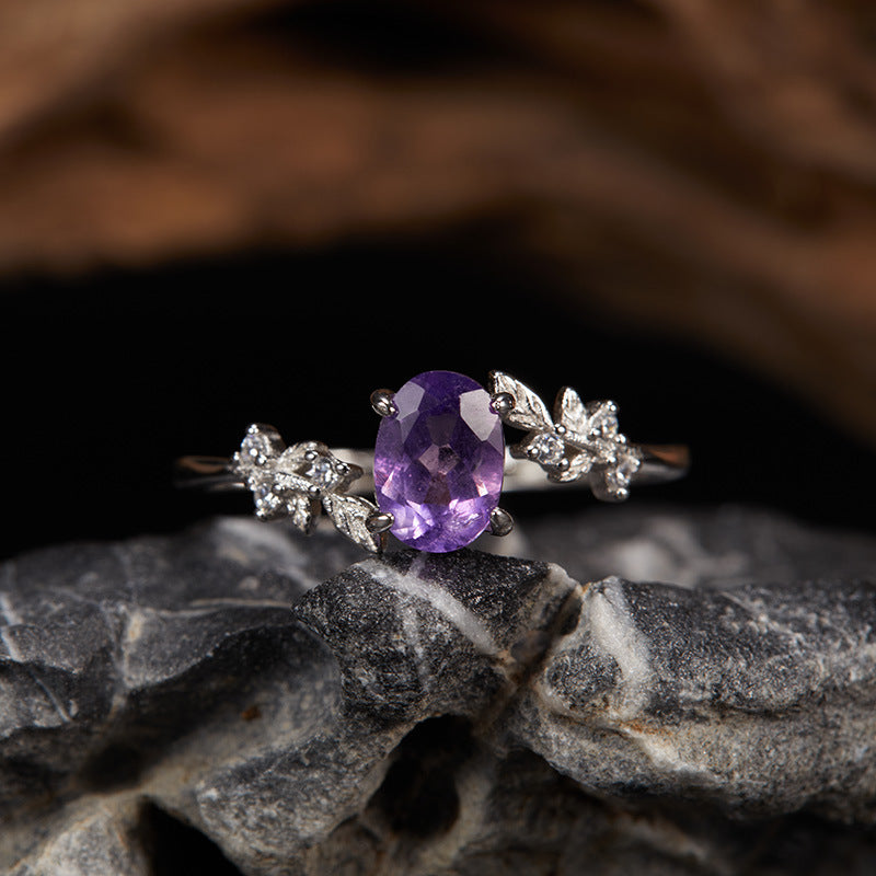 Between The Leaf Citrine Topaz Ring