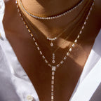 Simple WaterDrop CZ Necklace