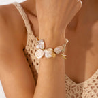 Seashell Conch Holiday Pearl Bracelet