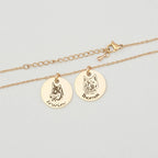 Personalise Pet Photo Disc Pendant Necklace