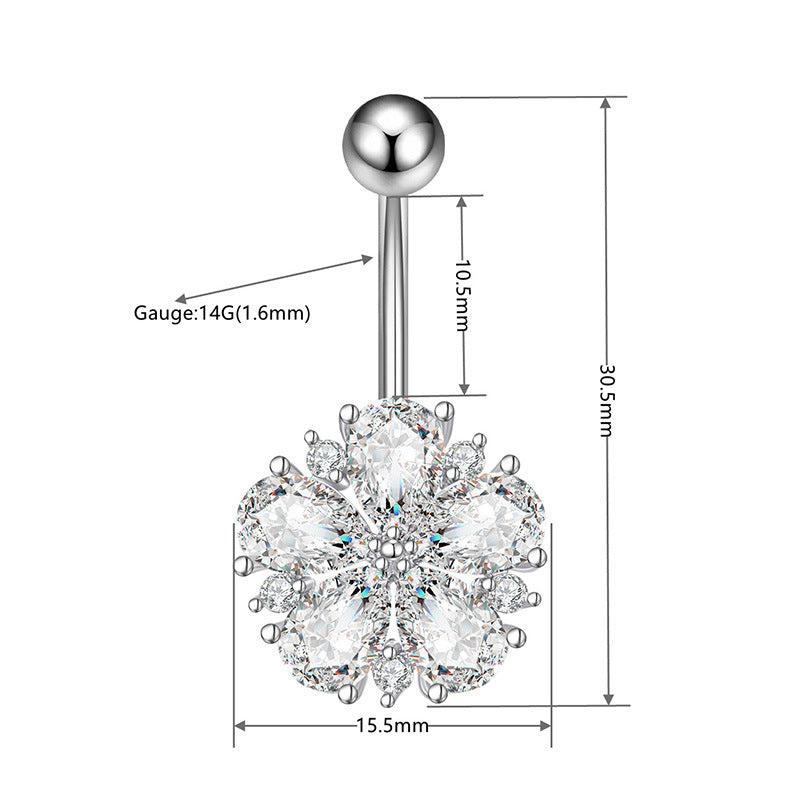 belly rings, belly piercing, belly button piercing, belly button rings, belly ring size, flower belly ring