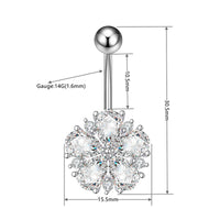 belly rings, belly piercing, belly button piercing, belly button rings, belly ring size, flower belly ring