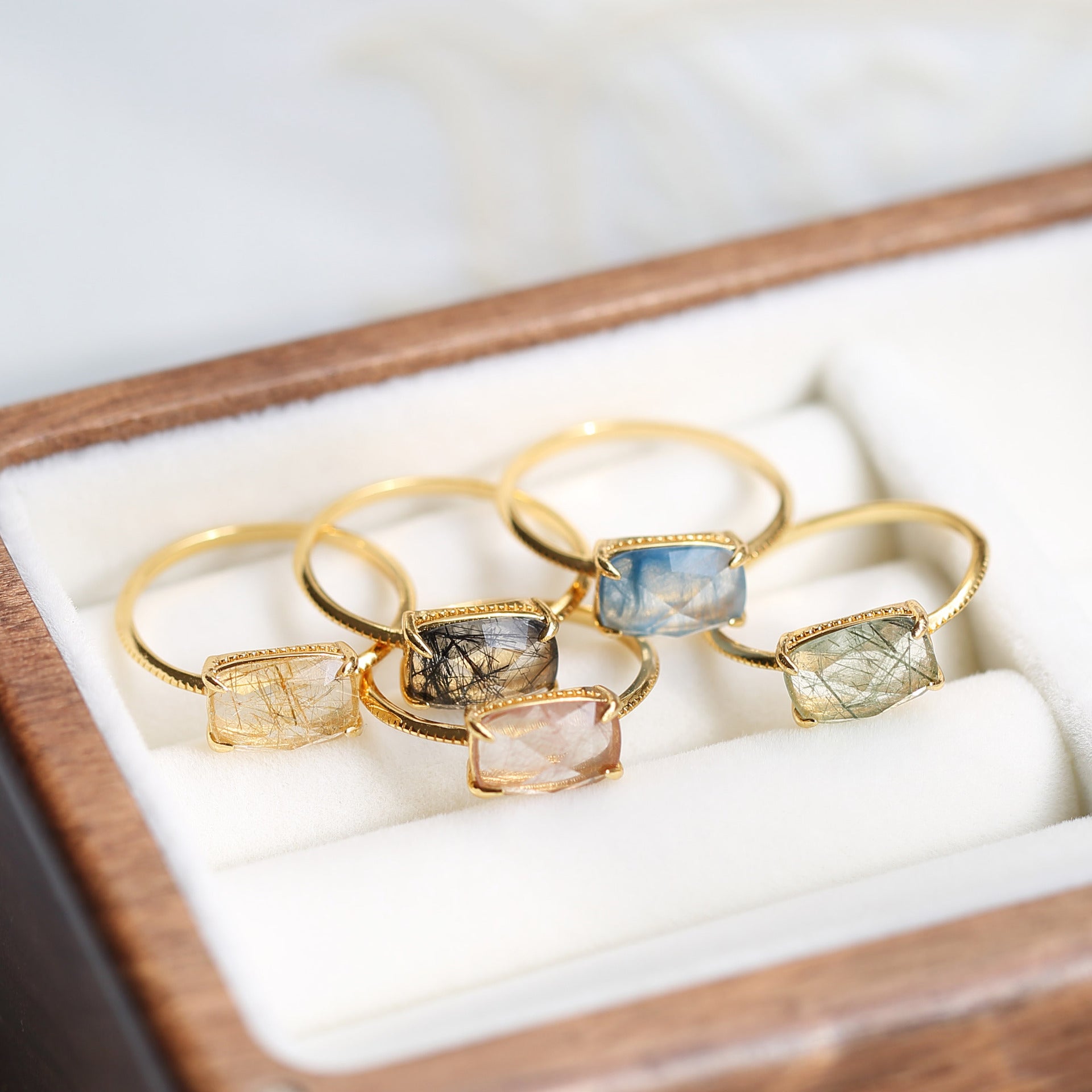 Golden Hour Natural Rutilated Quartz Ring