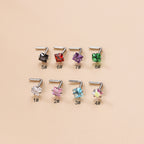 20G Surgical Steel Small Nose Ring & Nose Stud, Geometric Nose Jewelry