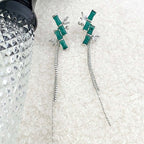Asian Lucky Bamboo Ear Cuff with Tassel 