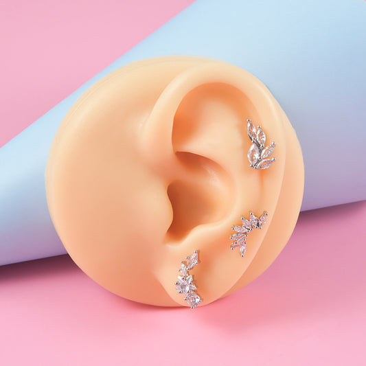 20G Cartilage Long Star Stud Earrings | HSPJ1977