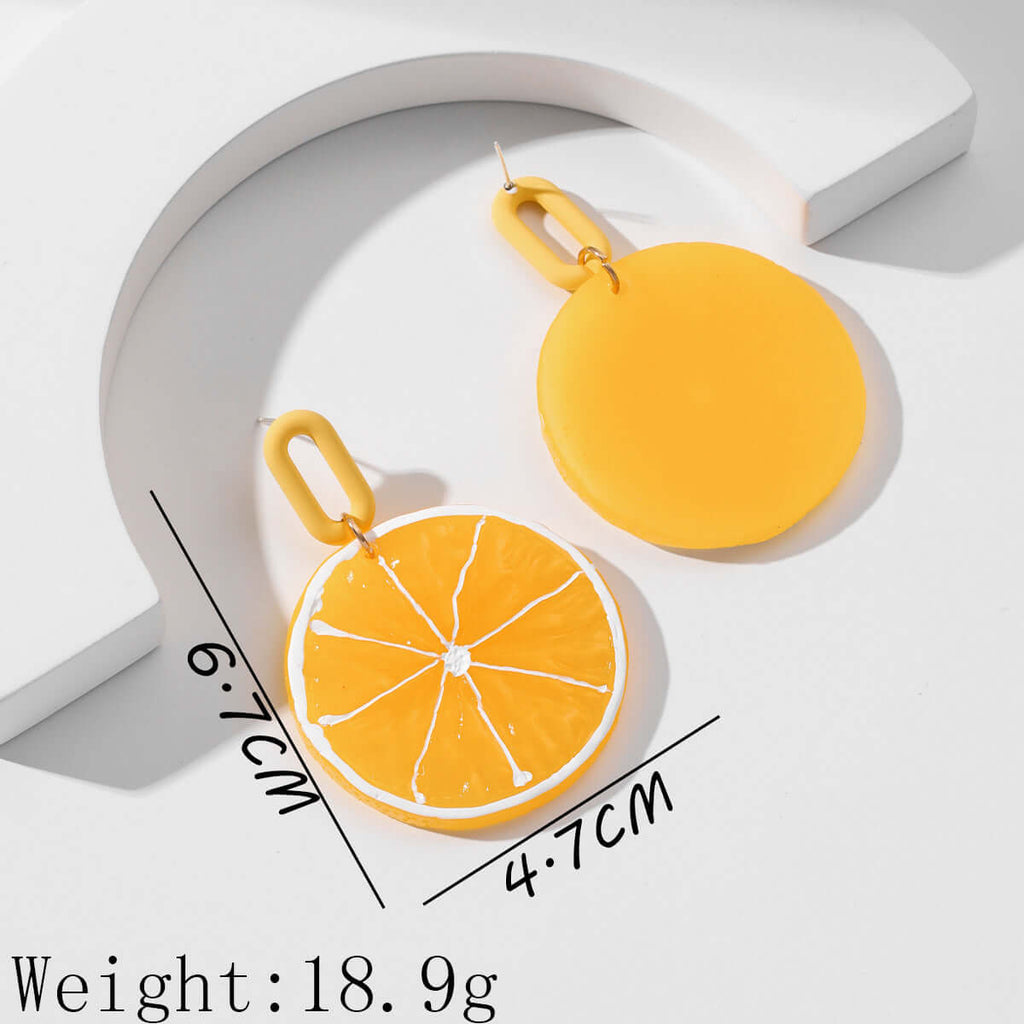 Acrylic Kiwi Fruits Earrings