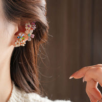 Summer Flower Bloom Ear Clip Earring