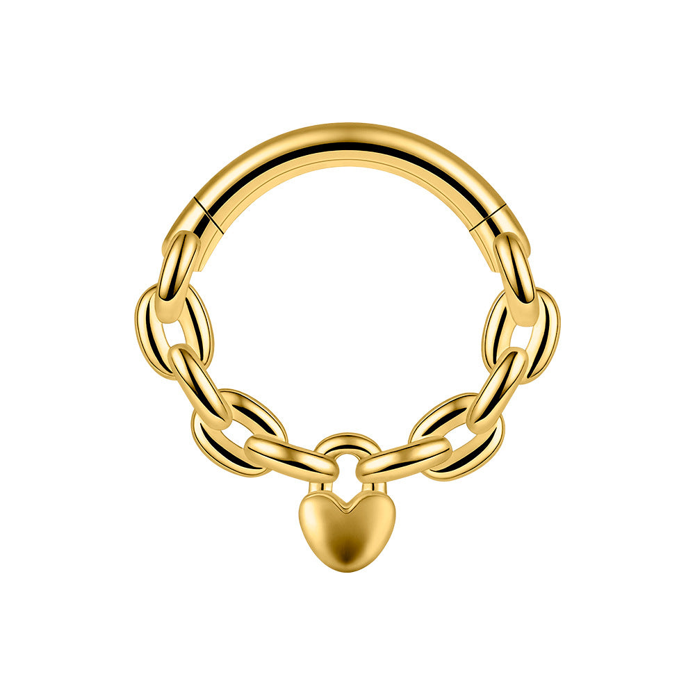 Orbit Stainless Steel 16G Hinged Nose Hoop
