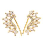 16G Cartilage Linear Flower Ear Clip Ear Cuff | HSPJ19124