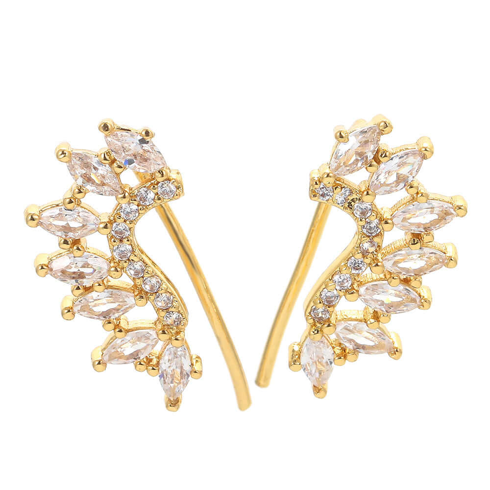 16G Cartilage Linear Flower Ear Clip Ear Cuff | HSPJ19124