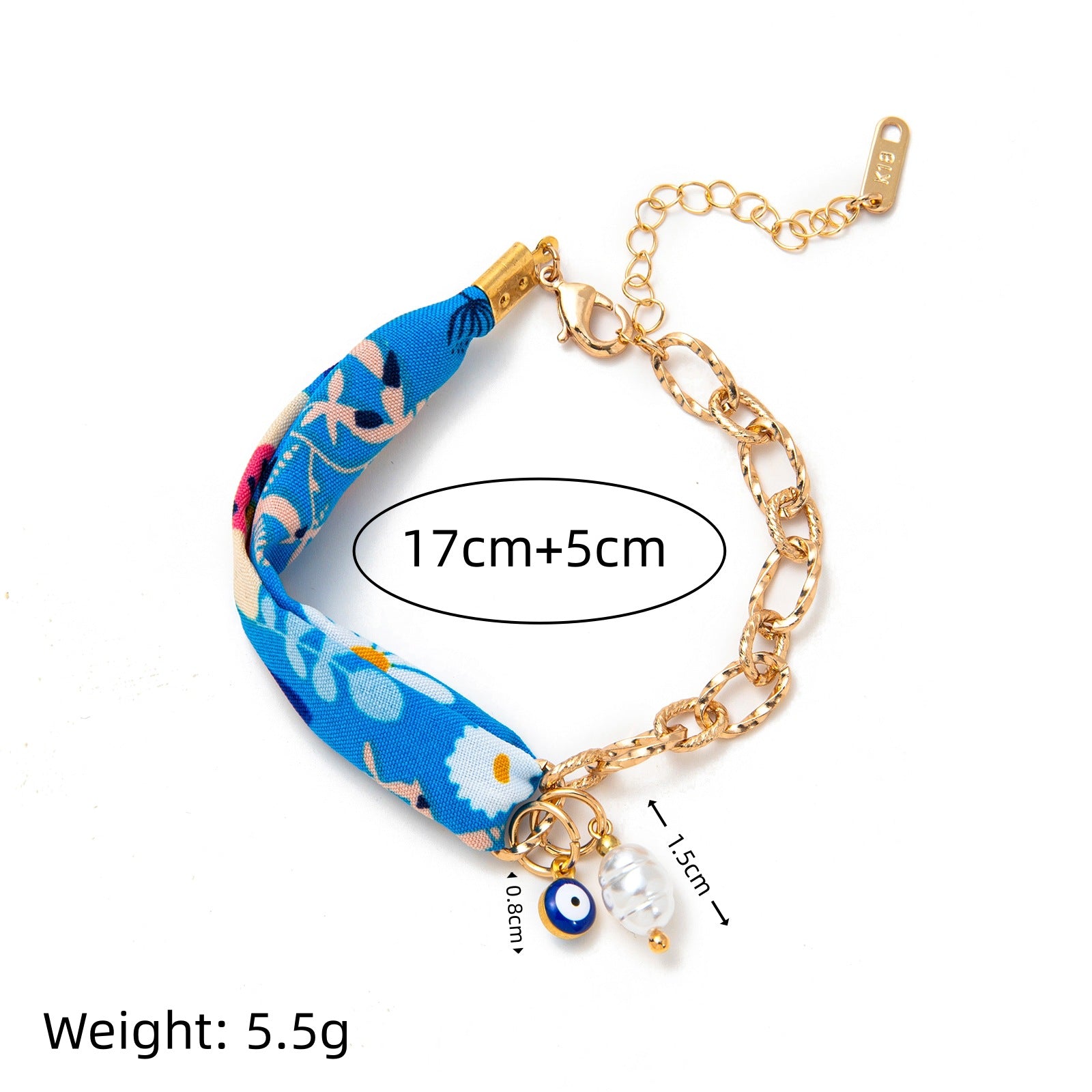 Braided Fruit Charm Half Chain BFF Bracelet