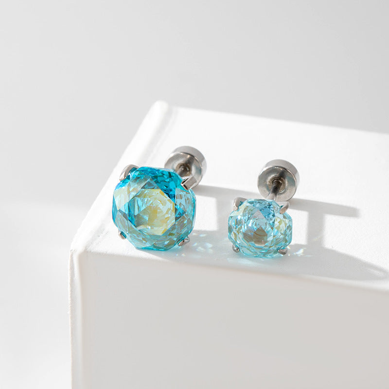 Aurora Rose-Cut CZ Flat Back Tragus Stud