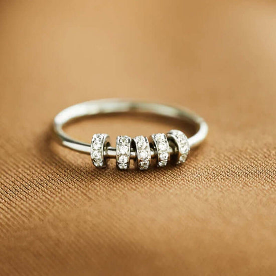 Women Fidget Spinner Ring Anxiety Ring Healing Gift