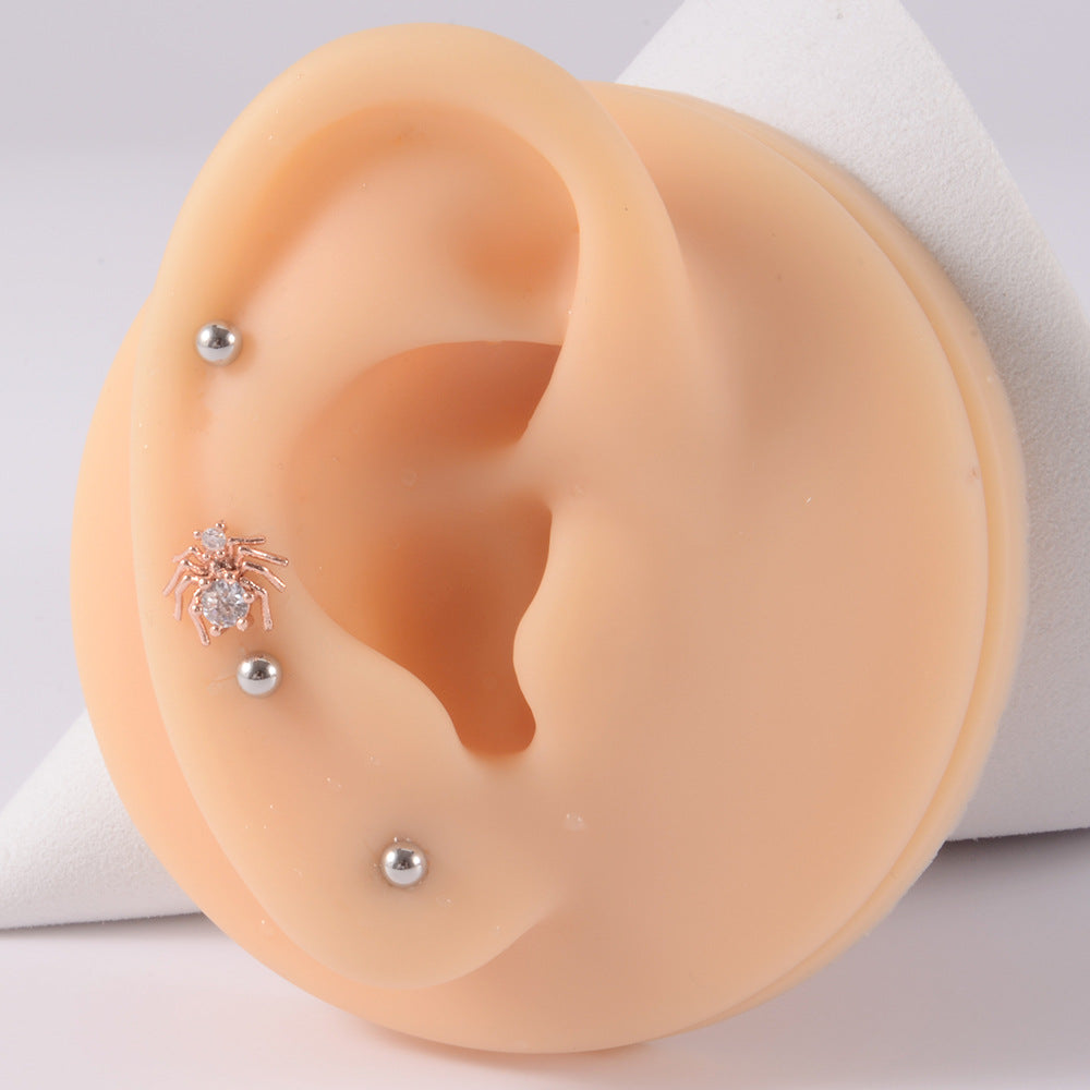 20G Animal Spider Upper Lobe Cartilage Earrings