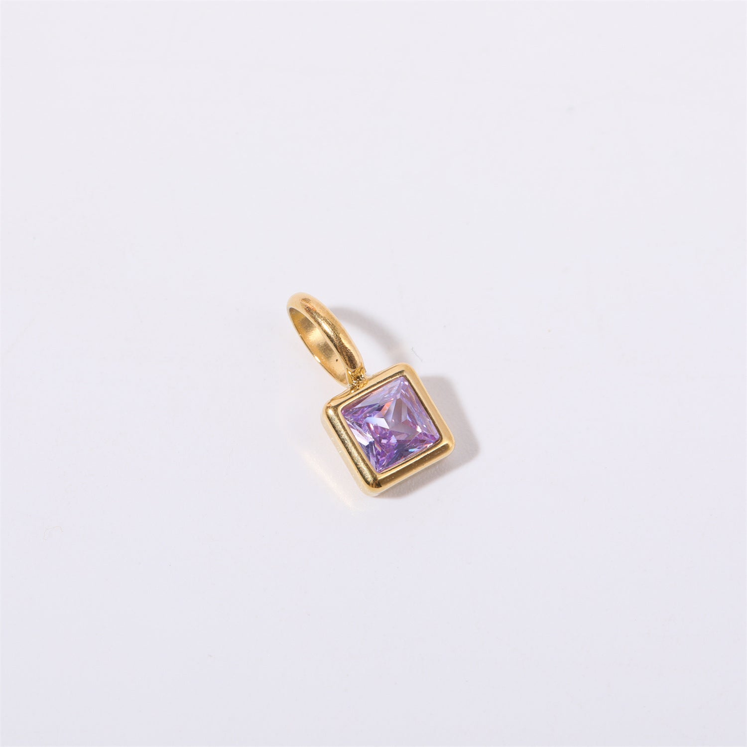 18K Gold Birthstone Charm & Pendant