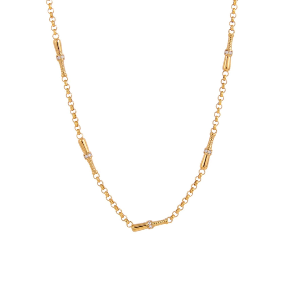 Court Crush Tennis Racket Lariat Necklace