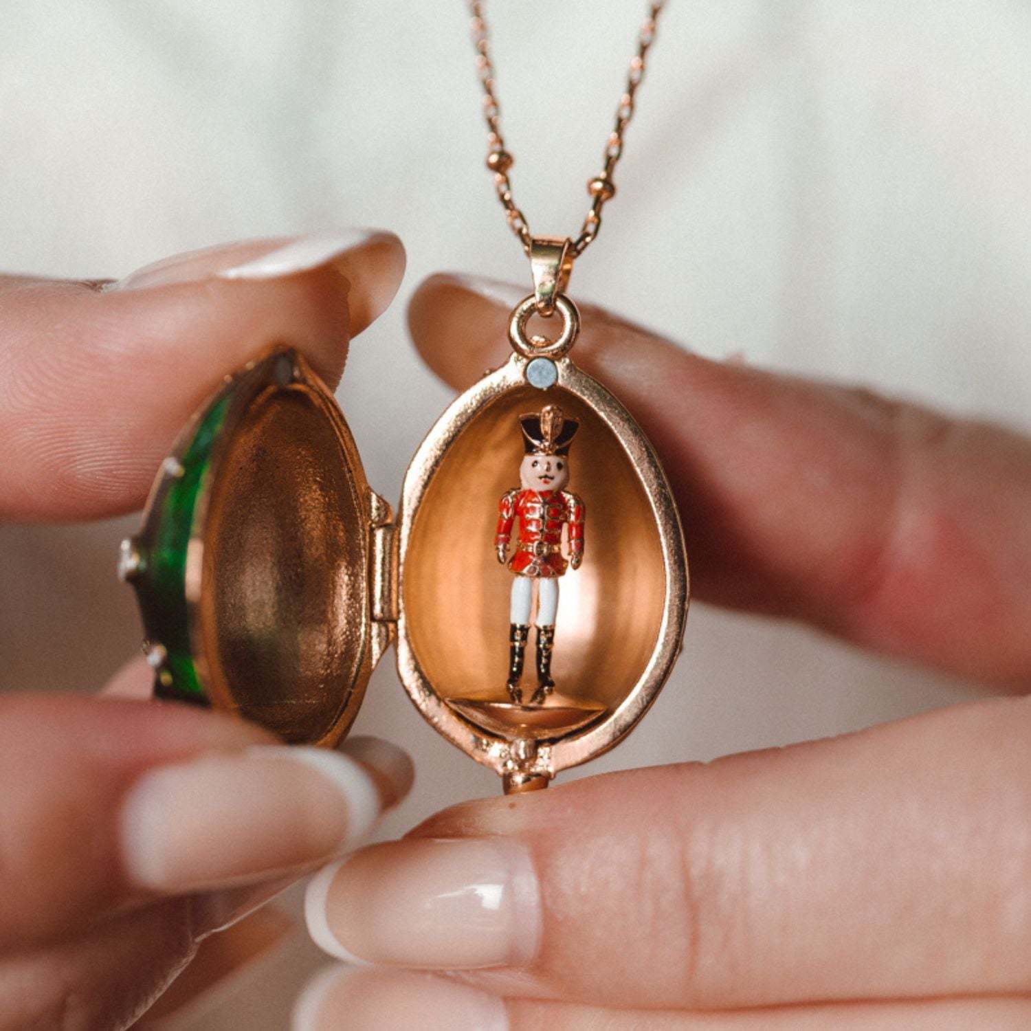 Hidden Treasure Surprise Egg Necklace
