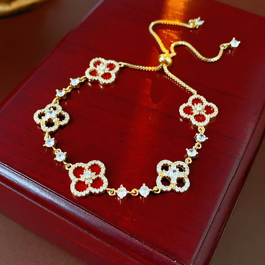 Four Leaf Clover Cleef Bracelet