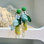 Bohemian Glass Bead Chandelier Earring