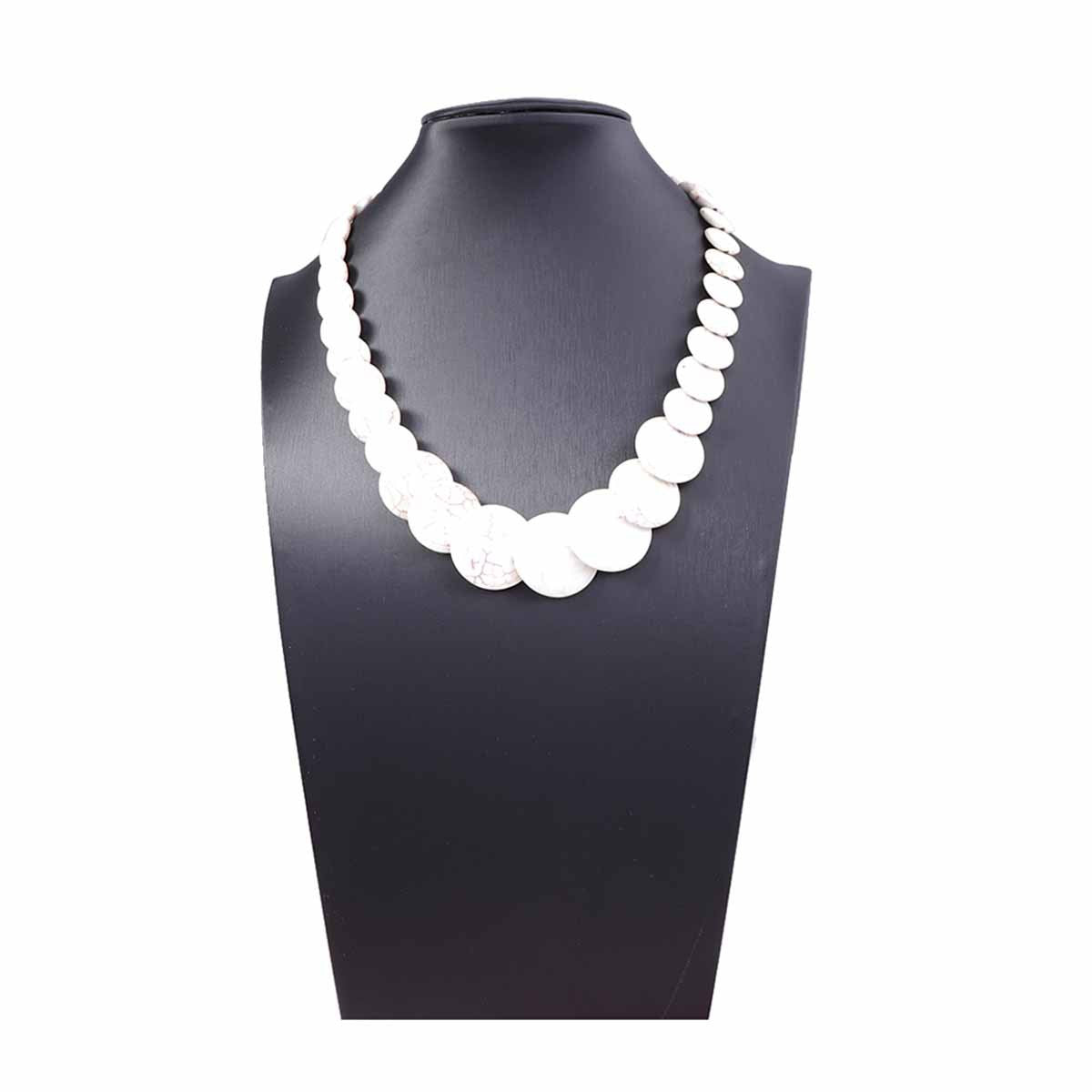 Rainbow Chess Statement Beads Necklace