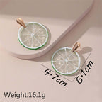 Acrylic Kiwi Fruits Earrings