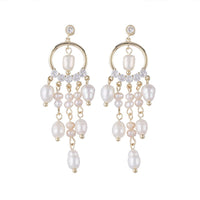 Baroque Freshwater Pearl Chandelier Earrings