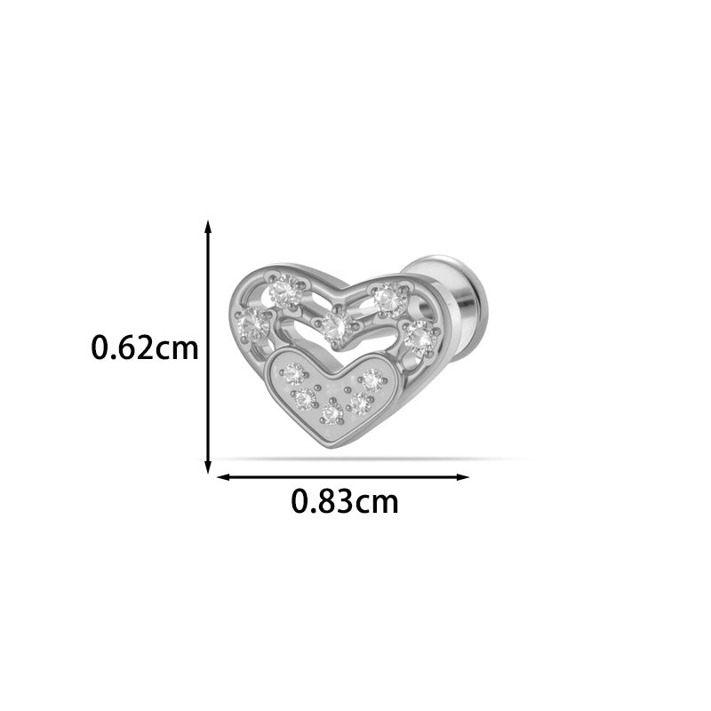 Little Horse G23 Titanium Internal Threaded Labret Back