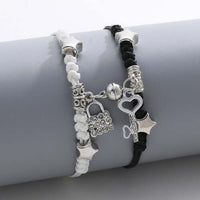 Magnetic  Key and Lock Matching Bracelet 