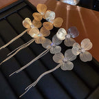 Baroque Large Flower Tassel Exaggerate Earrings