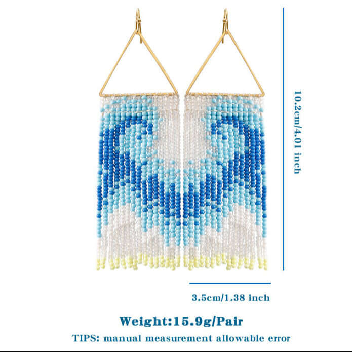 Jellyfish Tassel Bead Earrings | E9249