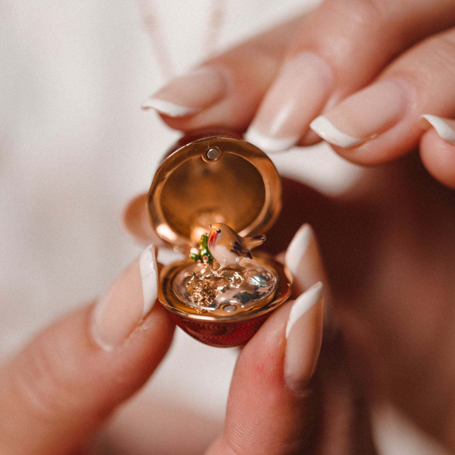 Hidden Treasure Surprise Egg Necklace